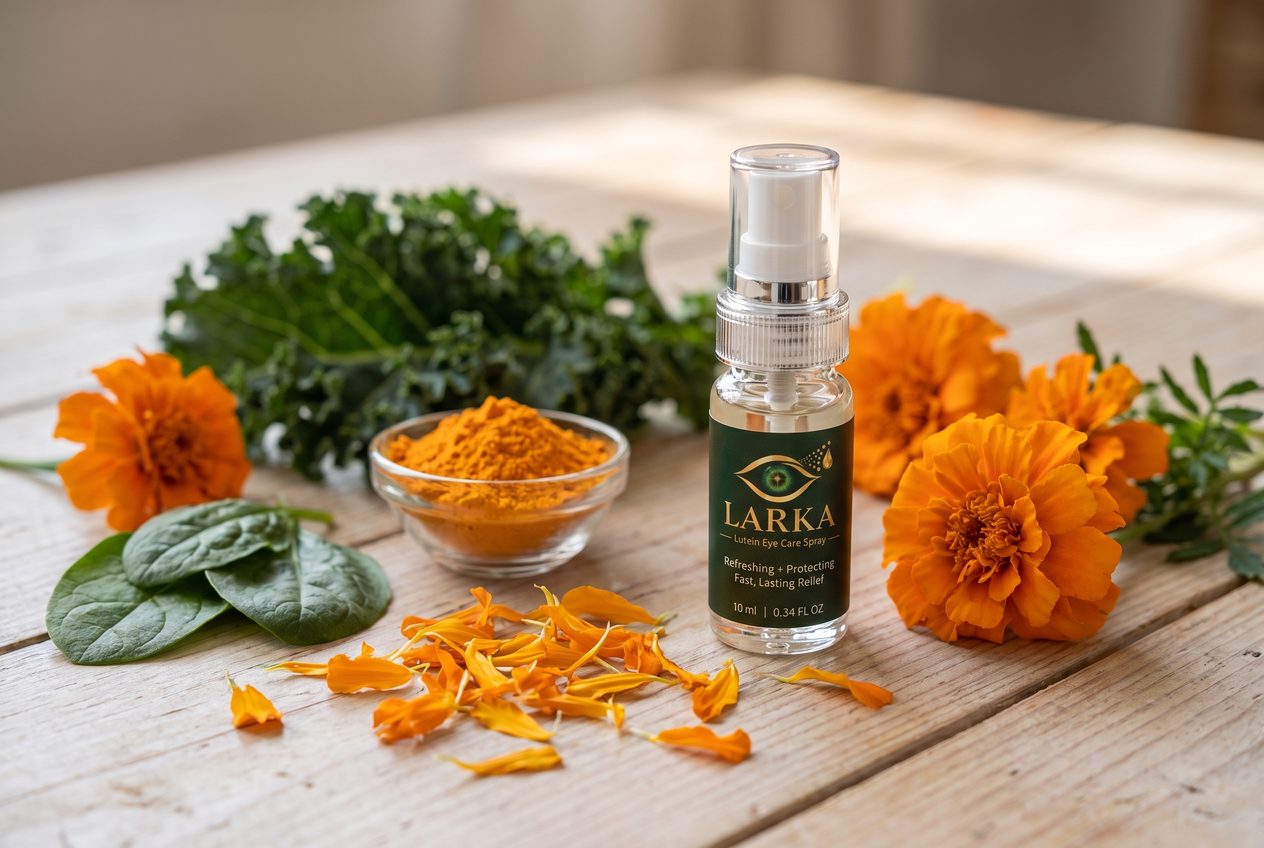 Lutein ingredients and LARKA Eye Care Spray