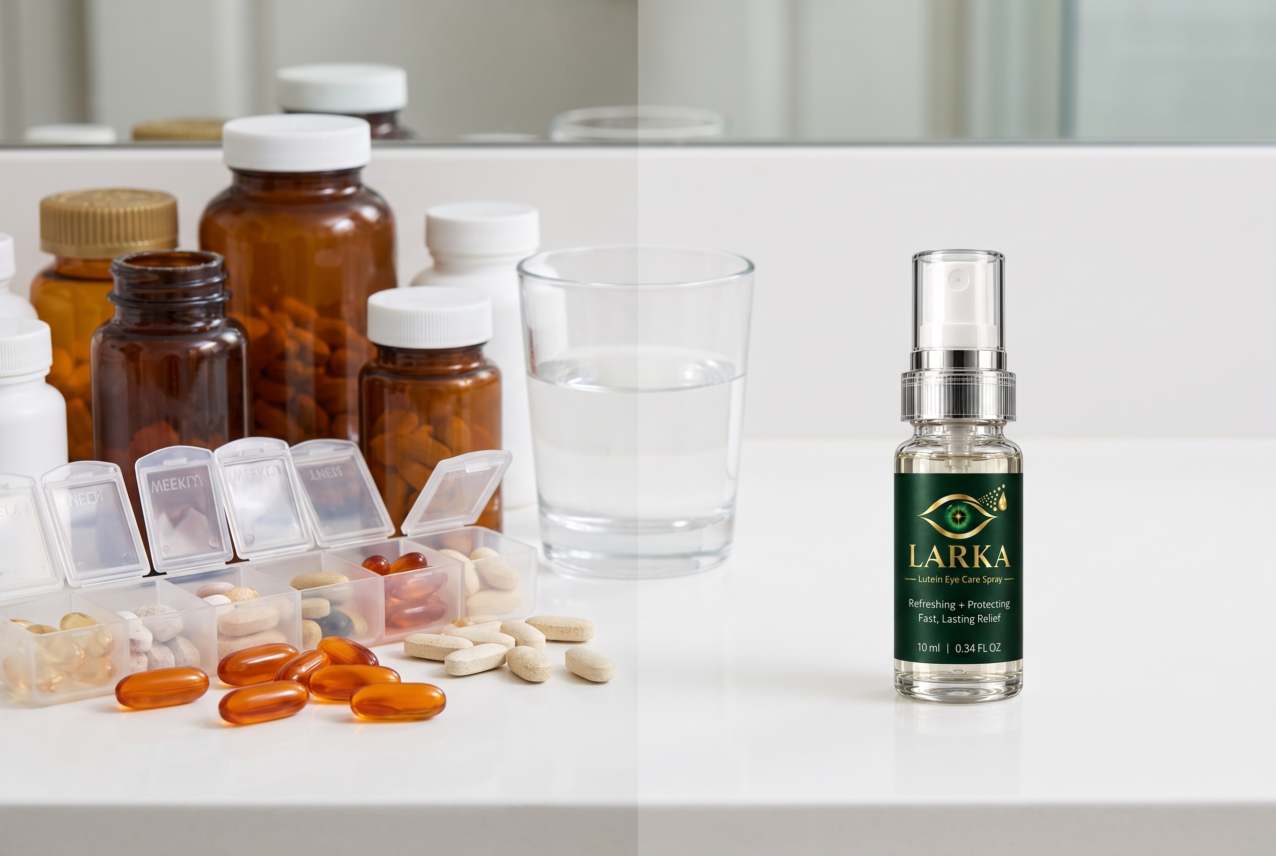 Simple everyday LARKA eye care routine